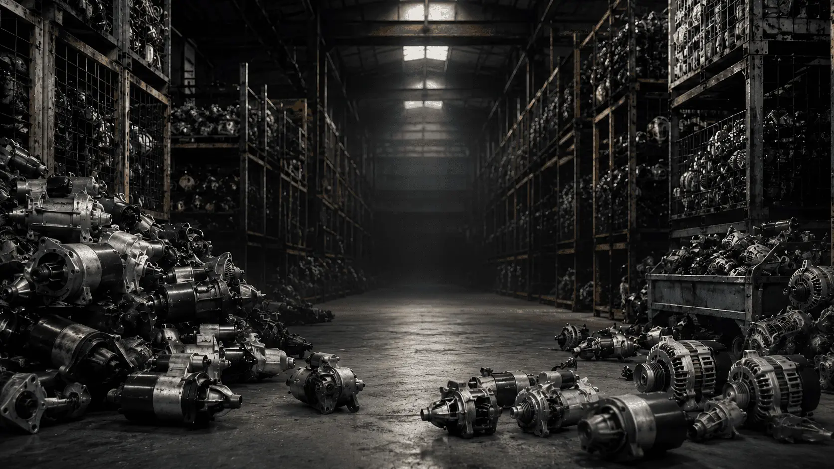 Historical automotive parts warehouse